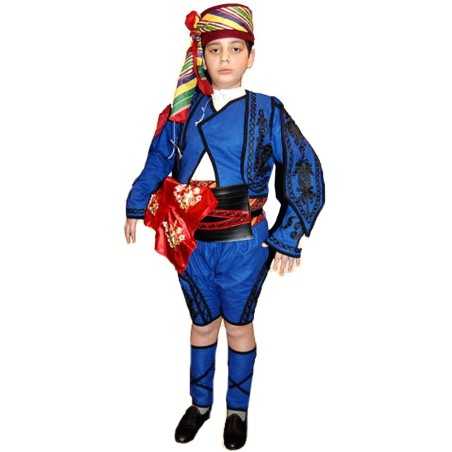 Zeybek Kostümü Efe Kıyafeti Erkek Çocuk Harmandalı Yöresel Kostümleri