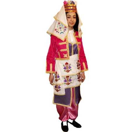 Zeybek Kız Çocuk Kostümü Ege Yöresi Kıyafeti